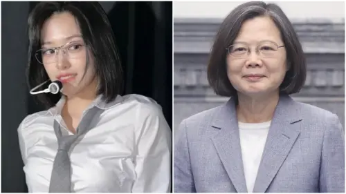 ▲IVE安兪真短髮搭眼鏡、襯衫　造型激似蔡英文（圖／安兪真IG@_yujin_an、蔡英文 Tsai Ing-wen臉書）