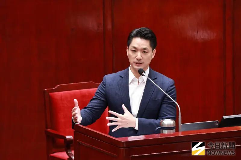 ▲台北市長蔣萬安質問劉世芳，但今天你的打詐成效如何？（圖／記者吳翊緁 攝）