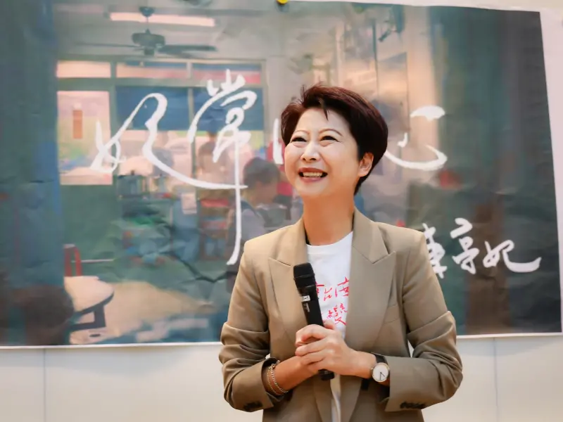 ▲陳亭妃訴說女性韌性的故事（圖／劉祐龍攝）