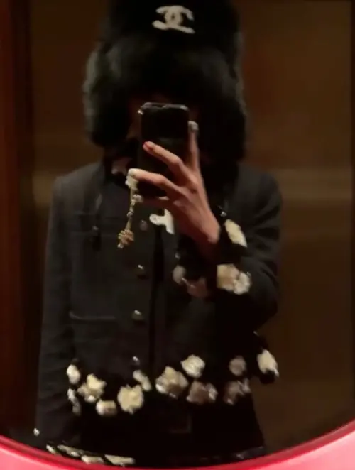 ▲GD超愛皮草毛帽（圖／GD IG@xxxibgdrgn）