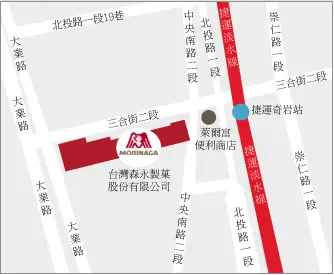 ▲森永福利社路線圖。（圖／翻攝自台灣森永官網morinaga.com.tw）