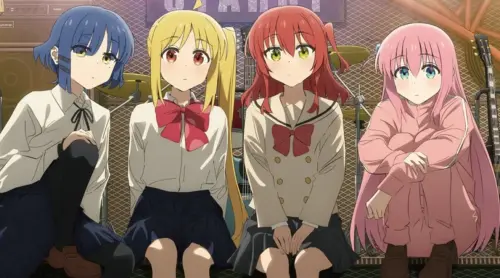 ▲《孤獨搖滾！》動畫衍生的真人樂團「團結 Band」（結束バンド）來台，將在 2026 年 3 月的台灣音樂祭「大港開唱」。（圖／X@BTR_anime）