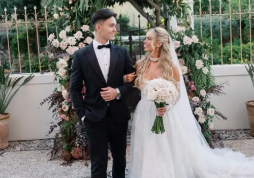 經典賽／台美混血「費仔」結婚了　曬超美婚紗照喊：我是幸運男人
