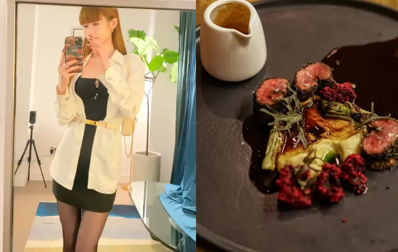 ▲美國紐約布魯克林一名自稱來自台灣的網美Pei Chung，涉嫌多次在高檔餐廳吃霸王餐被收押，近期因積欠房屋也被趕出高檔公寓。（圖／lu.pychung IG）