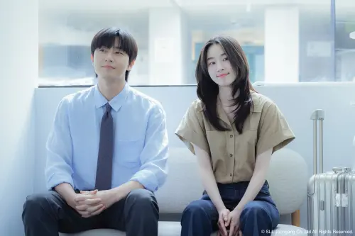 ▲《等待京道》朴敘俊和元志安（右）在劇中發展速度飛快，引起網友熱議。（圖／Hami Video）