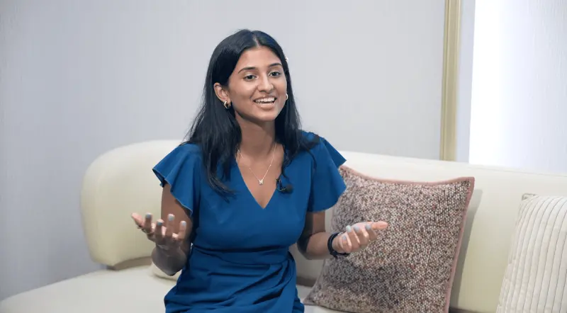 ▲NOWNEWS專訪美國Z世代網路安全領導者Kyla Guru，談資安的重要性。（圖／記者王郁勳攝）