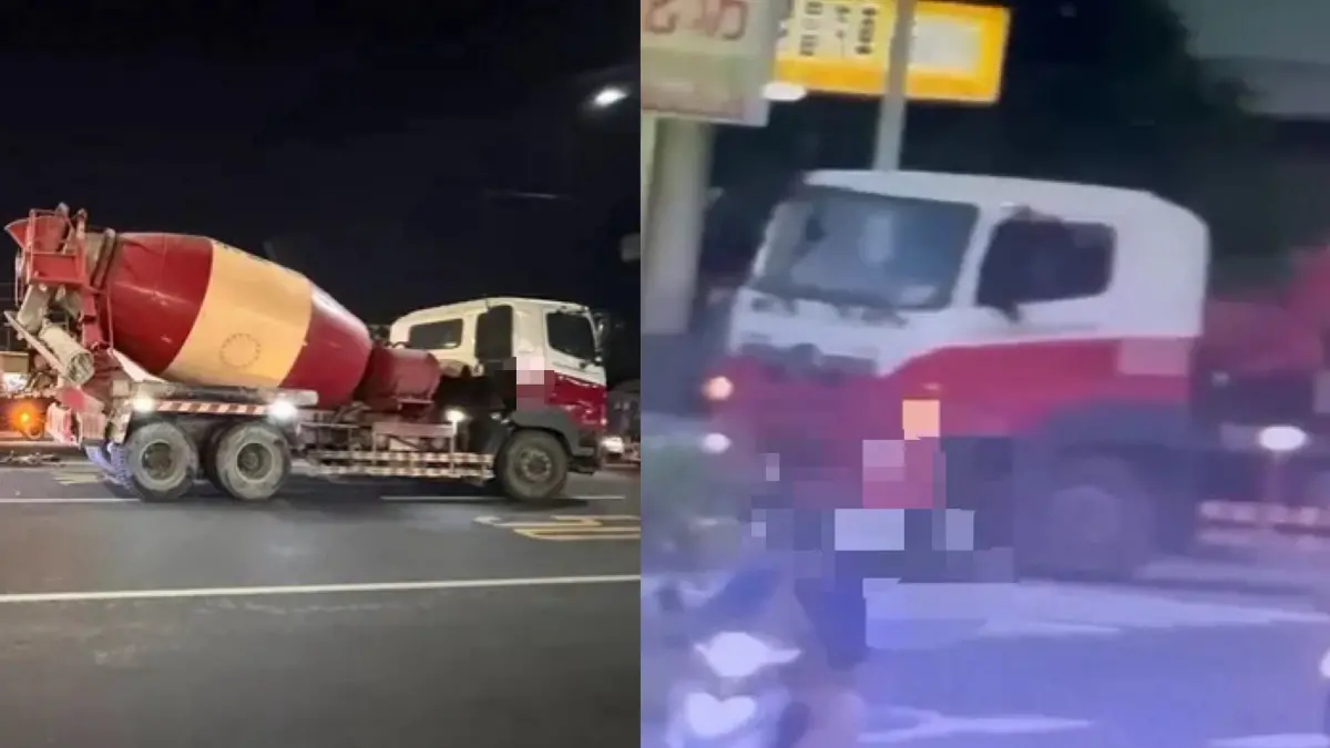 高雄恐怖水泥車！右轉撞倒單車婦還拖行 她「雙腿被碾爛」送醫