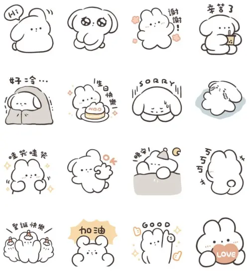 ▲LINE免費貼圖「LINE購物直播 × 神秘狗」。（圖／取自LINE）