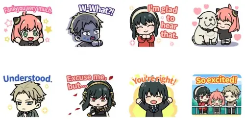 ▲LINE免費貼圖「動畫SPY×FAMILY＆《LINE Rangers》」。（圖／取自LINE）