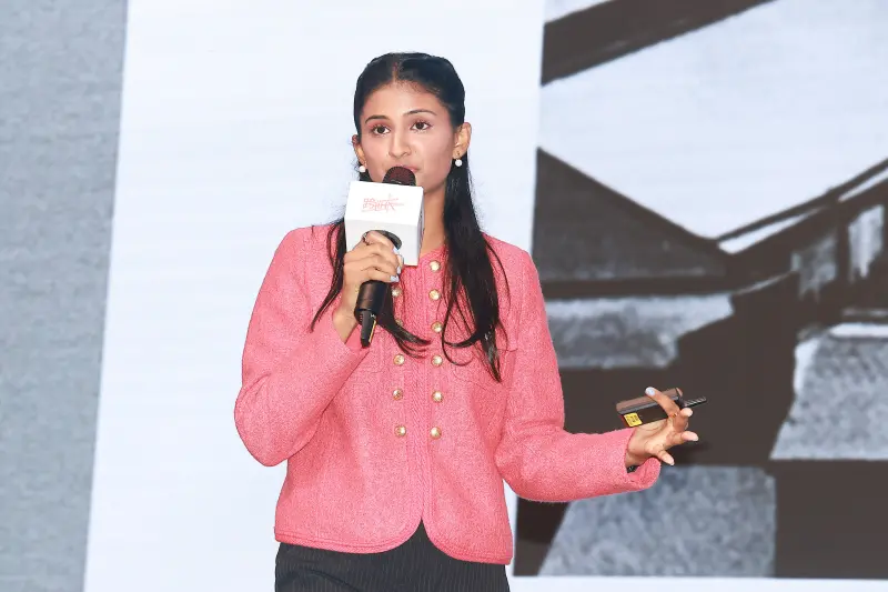 ▲美國Z世代網路安全領導者Kyla Guru出席NOWNEWS跨世代《2025AI青年力國際論壇》，分享個人對AI革命的深刻理解以及對台灣的細膩觀察。（圖／NOWNEWS攝影中心）