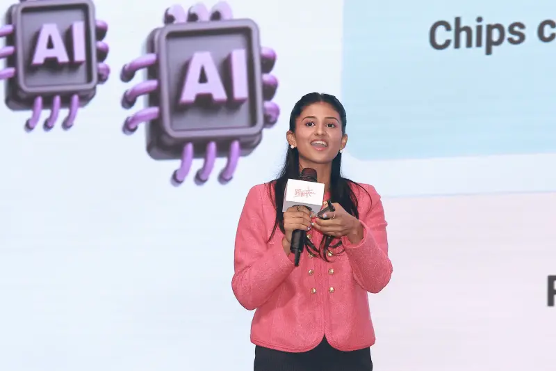 ▲美國Z世代網路安全領導者Kyla Guru出席NOWNEWS跨世代《2025AI青年力國際論壇》。（圖／NOWNEWS攝影中心）