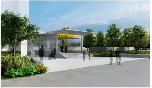 ▲Y2站周圍土地結合產業、活動、交通，提供居住、日常生活購物等宜居機能，促使車站周邊成為地區重要生活中心。（圖／高市府捷運局提供）