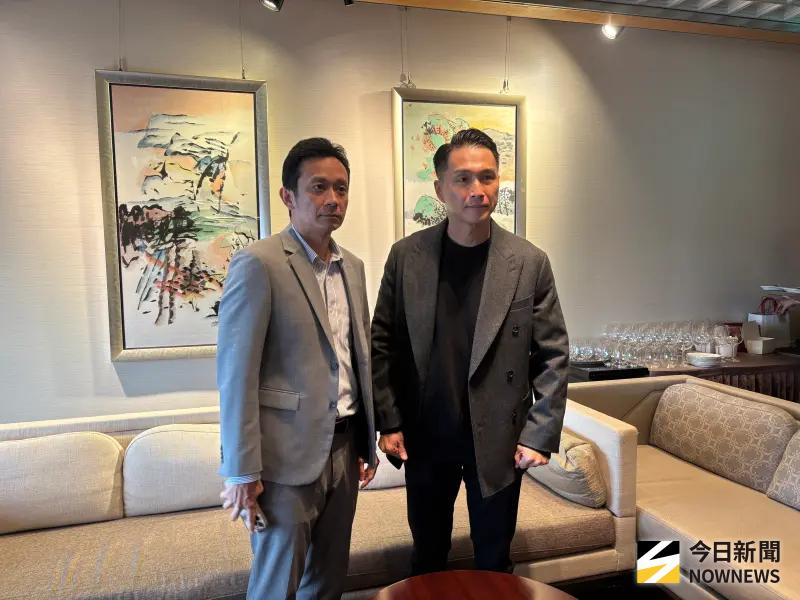 ▲峻邦-KY執行長蕭志偉（右）及營運副總經理張兆民（左）。（圖／記者李青縈攝）