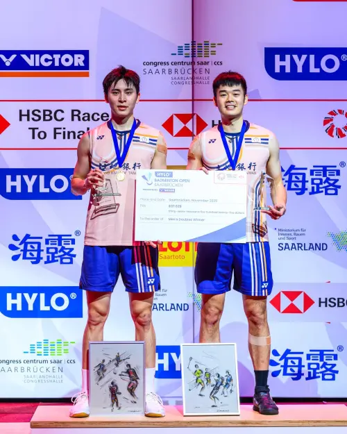 ▲王齊麟與邱相榤組成「麟榤配」，在2025年德國海洛公開賽奪冠。（圖／王齊麟臉書）