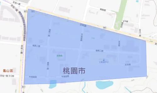 ▲12月10日桃園龜山區停水範圍。（圖／自來水公司）