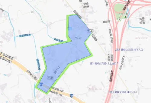 ▲12月10日台中市霧峰區停水範圍。（圖／自來水公司）