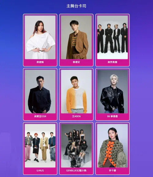 ▲2026台北跨年演唱會歌手卡司。（圖／台北最High新年城官網）