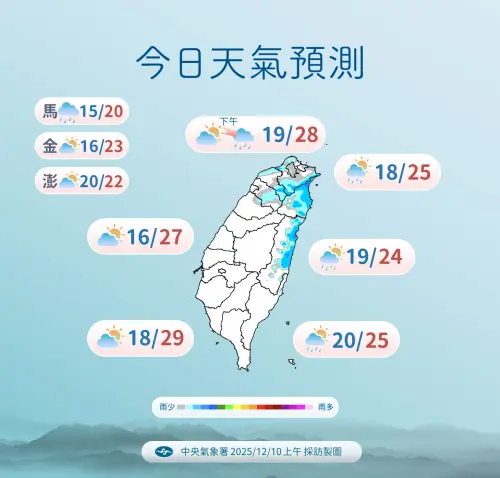 ▲12/10上午氣象署。（圖／中央氣象署cwa.gov.tw）