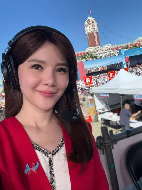 ▲林佩潔2024年10日擔任國慶大會主持人。（圖／新聞主播 林佩潔臉書）