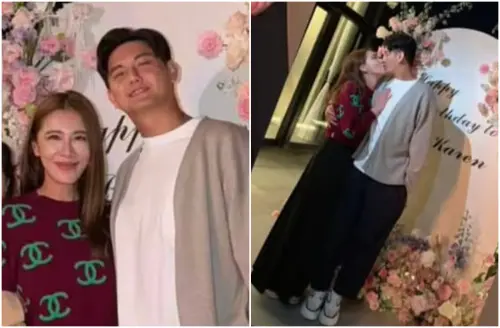 ▲小禎公開Alan帥照　生日派對甜蜜接吻（圖／小禎IG@karenhu1984）