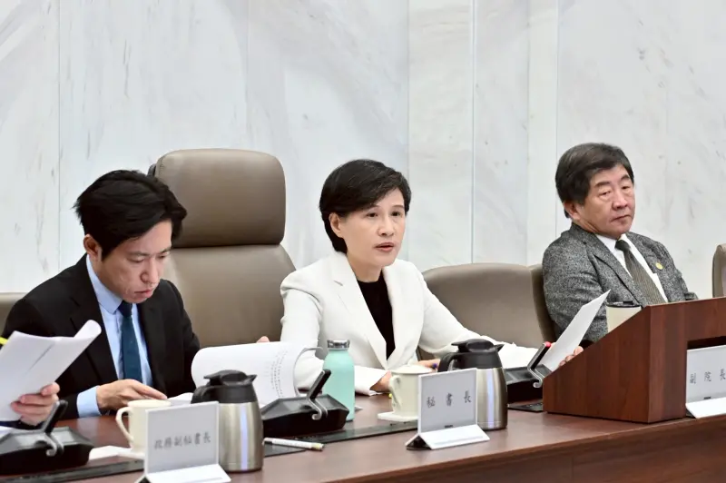 ▲行政院院會於今討論通過農業部擬具之「農民退休儲金條例」第2條及第7條修正草案。（圖／行政院提供）