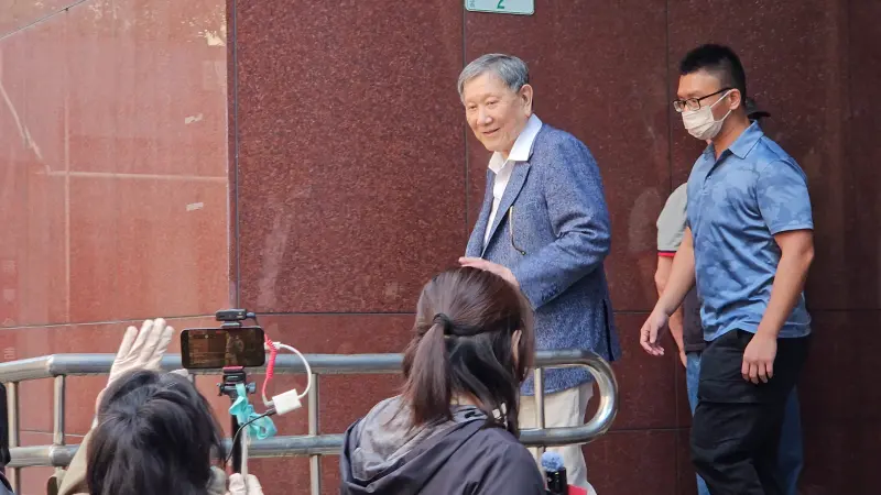 ▲威京集團主席沈慶京當庭爆料，他聽到林欽榮在台南、高雄「也搞錢」。（圖／記者劉松霖攝）