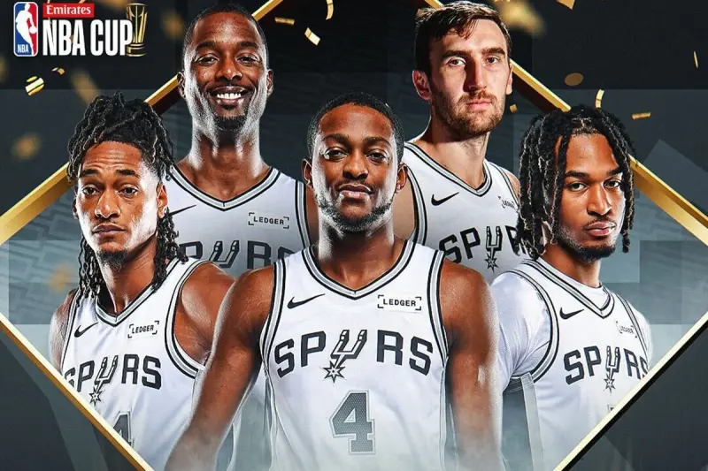 ▲NBA盃四強隊伍名單在今（11）日賽程結束之後全部揭曉，聖安東尼奧馬刺擊敗洛杉磯湖人晉級，之後將對上奧克拉荷馬雷霆，東區方面紐約尼克、奧蘭多魔術成功闖進四強準決賽。（圖／取自NBA X）