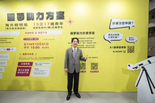 ▲▲賴清德今出席「青年百億海外圓夢基金計畫」成果交流展。（圖／總統府提供）