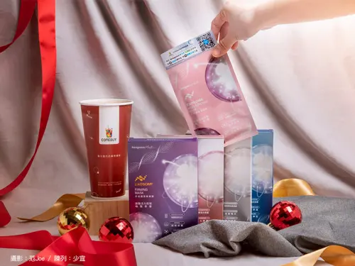 ▲COMEBUY啟動聯名Neogence霓淨思，購買新品「沖繩黑糖系列」飲品，單筆即贈(外泌體肌因面膜)乙片。（圖／COMEBUY提供）