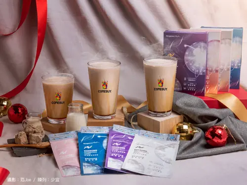 ▲COMEBUY啟動聯名Neogence霓淨思，購買新品「沖繩黑糖系列」飲品，單筆即贈(外泌體肌因面膜)乙片。（圖／COMEBUY提供）