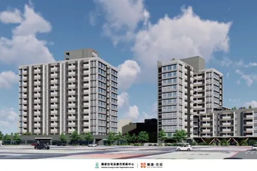 ▲設計團隊將透過無圍牆、綠化的地面層開放空間，串聯A、B兩基地。（圖／國家住都中心提供hurc.org.tw）