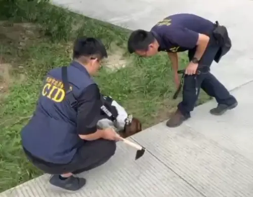 網路販毒「埋包公園」　雄警申請出動保三緝毒犬搞定
