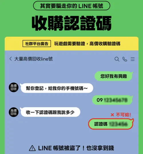 ▲LINE收購認證碼。（圖／翻攝官網）