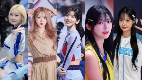 ▲《Cheer Up！》排出堅強的啦啦隊女神陣容，包括徐賢淑(左起)、廉世彬、睦那京、高佳彬、崔洪邏，都會出席活動。（圖／協奏曲文創提供）