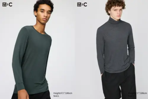 ▲極暖 Heattech 喀什米爾混紡T恤。（圖／UNIQLO官網uniqlo.com/tw）