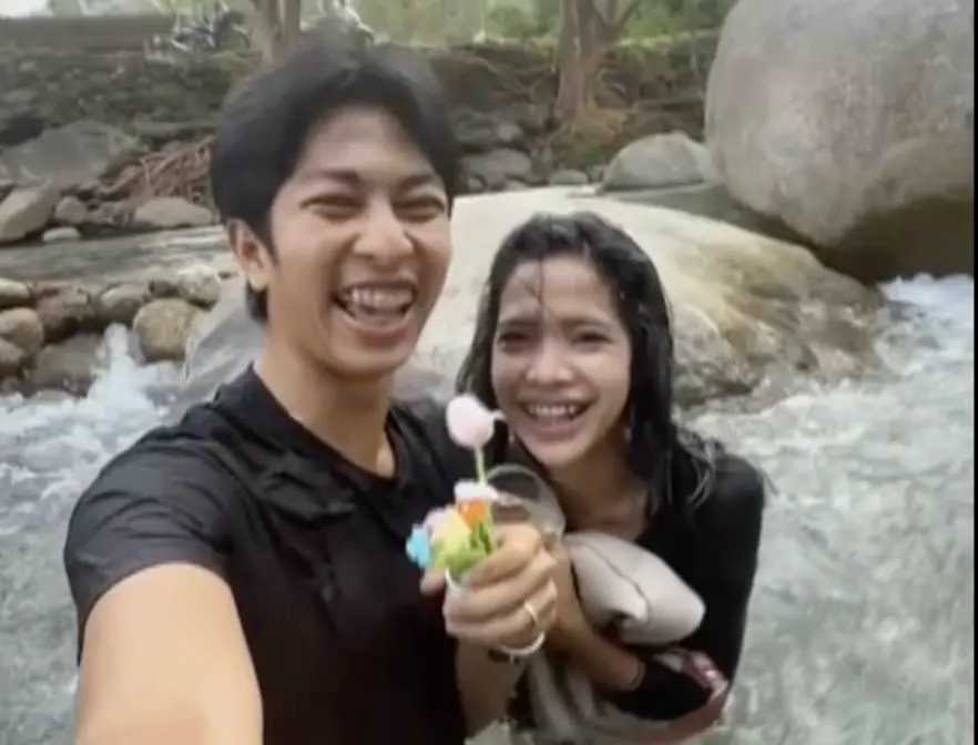 影／求婚出意外！泰國女轉身掉入溪水