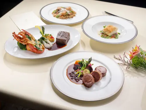 ▲台北文華東方酒店文華Café「平日午間饗．吃．吧」推出全新季節主餐。（圖／台北文華提供www.motpenews.com）