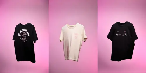 ▲「BLACKPINK X FANATICS」巴黎聖日爾曼短T（LOGO/黑、米，數字/黑），NT.2100。（圖／天擎公關提供）