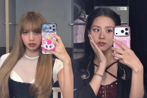 ▲Lisa跟Jisoo在高雄開演唱會的時候，秀出村上隆的聯名手機殼，讓本人超開心。（圖／IG@sooyaaa__、lalalalisa_m）