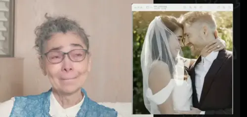 ▲賴佩霞（左圖左）拍攝影片，訴說小女婿的身體狀況和離世原因。她表示，很感謝小女兒、小女婿兩人彼此珍惜，讓她看見真愛的模樣。（圖／翻攝自Dr.賴佩霞YouTube）