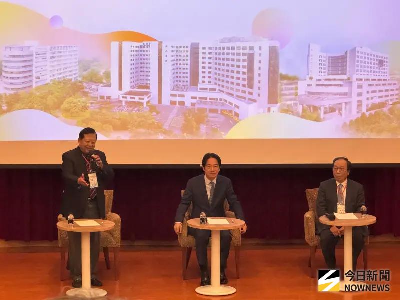 ▲總統賴清德（中）今出席振興醫院健康台灣深耕論壇。（圖／記者李青縈攝）