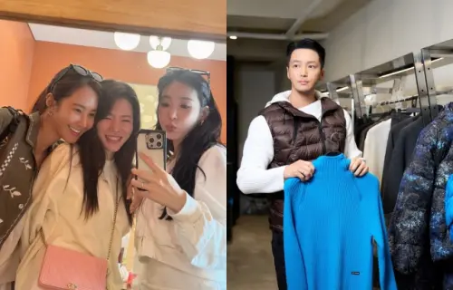 ▲Tiffany（左3）被發現早與卞耀漢（右）戴情侶戒。（圖／Tiffany IG@tiffanyyoungofficial、卞耀漢IG@byunyohan_official）