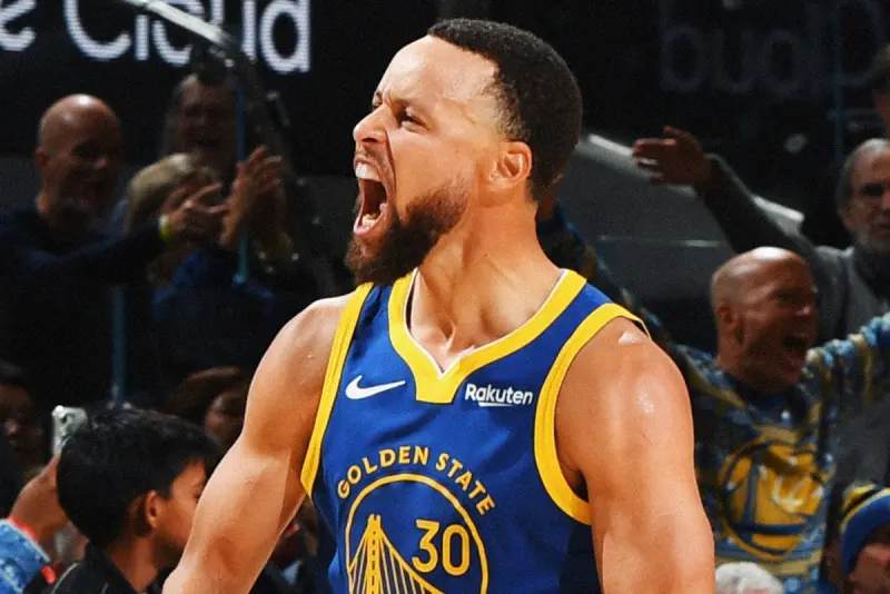 ▲勇士當家球星柯瑞（Stephen Curry）狂轟48分，並創下兩項歷史紀錄，但拓荒者多點開花、韌性十足的表現，讓柯瑞的超神發揮最終成為空響。（圖／取自NBA X）