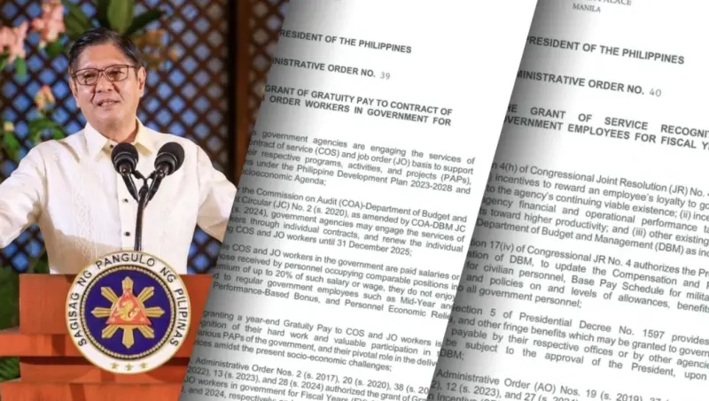 ▲菲律賓政府拍板發放年度獎金，公務員可領最高2萬披索，約聘與計日人員則有7千披索補助。（圖／翻攝自Manila Bulletin）