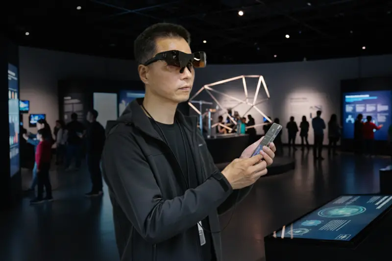 ▲Micro LED在強光戶外仍能維持清晰、鮮豔的影像。（圖／工研院提供）