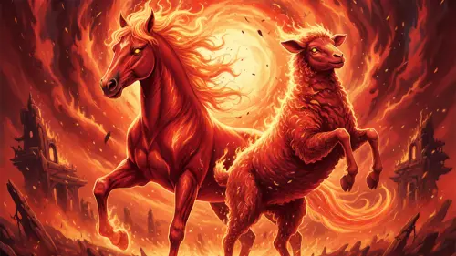 ▲2026丙午馬年是60年一遇的「赤馬紅羊劫」，命理專家提醒「4生肖」犯太歲，立春當天避免吃羊肉。（示意圖／AI生成）