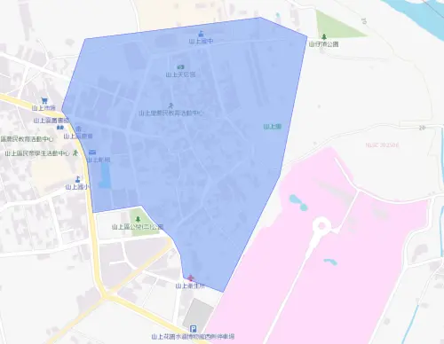 ▲台南山上區12月15日停水影響範圍。（圖／台灣自來水公司water.gov.tw/）