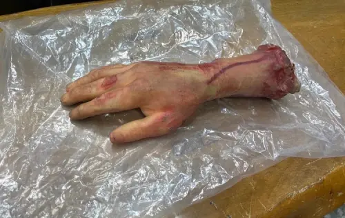 台中街頭驚見「恐怖斷手」！警拿起一看傻眼了　調監視器揭真相
