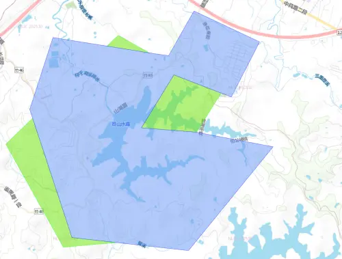 ▲新竹縣寶山鄉12月16日停水影響範圍。（圖／台灣自來水公司water.gov.tw/）