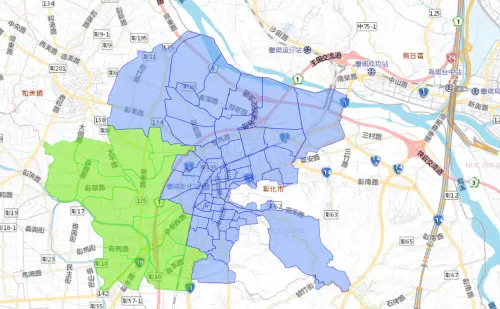 ▲彰化縣12月16日停水影響範圍，一共影響8萬戶，前後時間長達23小時，呼籲鄉親記得儲水。（圖／台灣自來水公司water.gov.tw/）